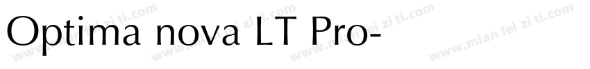 Optima nova LT Pro字体转换